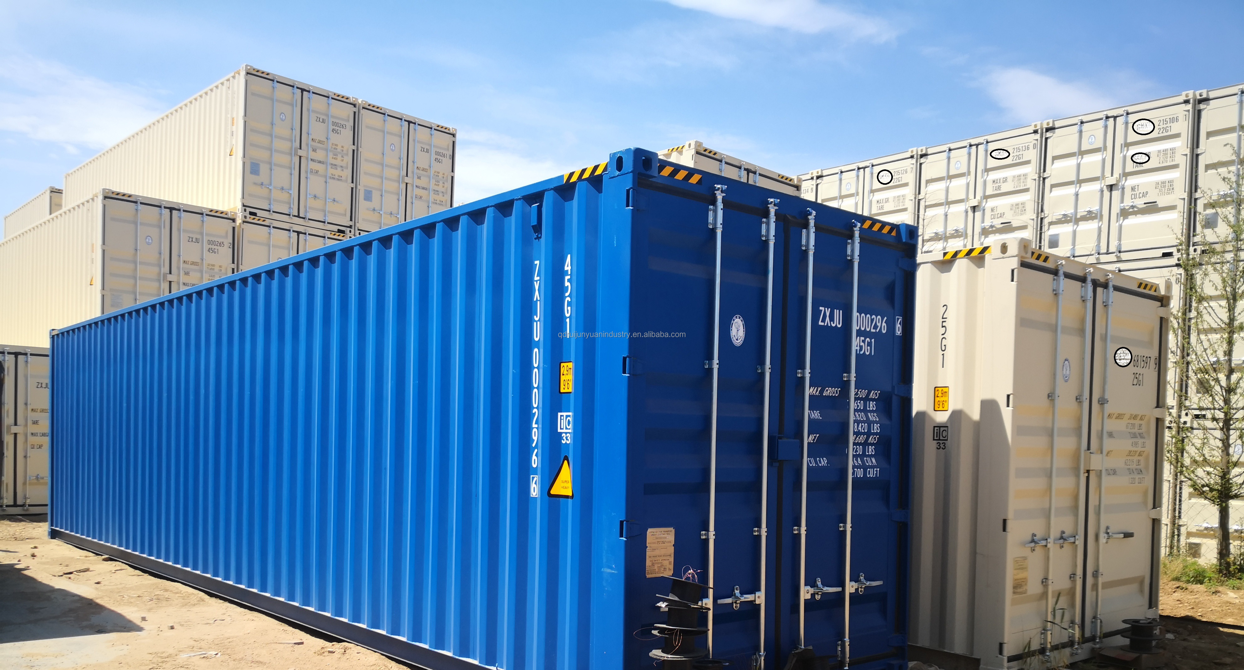 40HC high cube Standard oversea cargo shipping and transit dry container