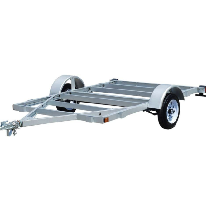 OEM and customized small two- wheel road  axle trailer with duo-hitch