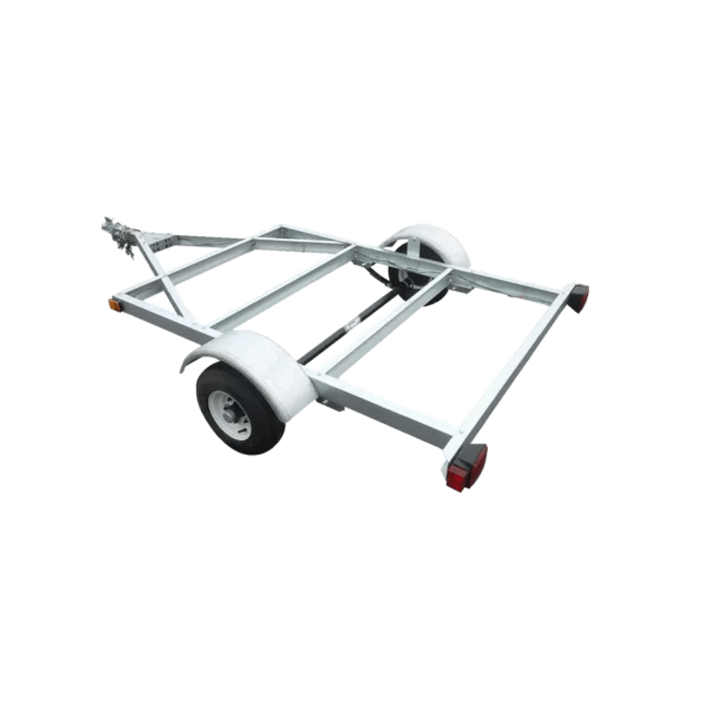 OEM and customized small two- wheel road  axle trailer with duo-hitch