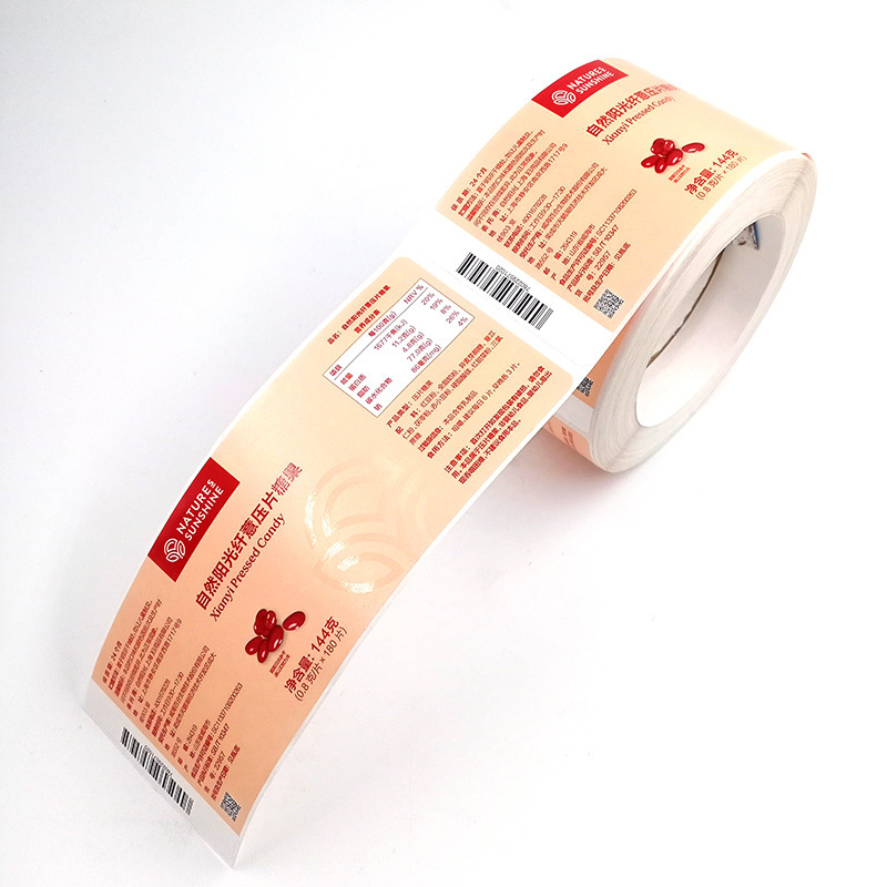 Custom premium 3d varnish gold foil packaging labels printed honey embossed stickers seasoning jam label