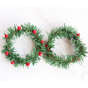 6 Per Artificial Tree Branches Pine Needle Christmas Wreath