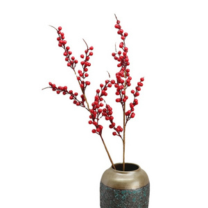 High quality flowers 85 red bean twigs artificial berry branches