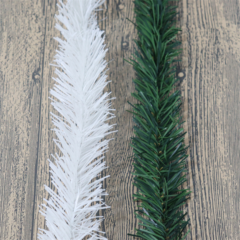 5m white  PVC pine needle 5cm width PVC grass Artificial Christmas Tree materialschristmas wreath for Christmas decorations