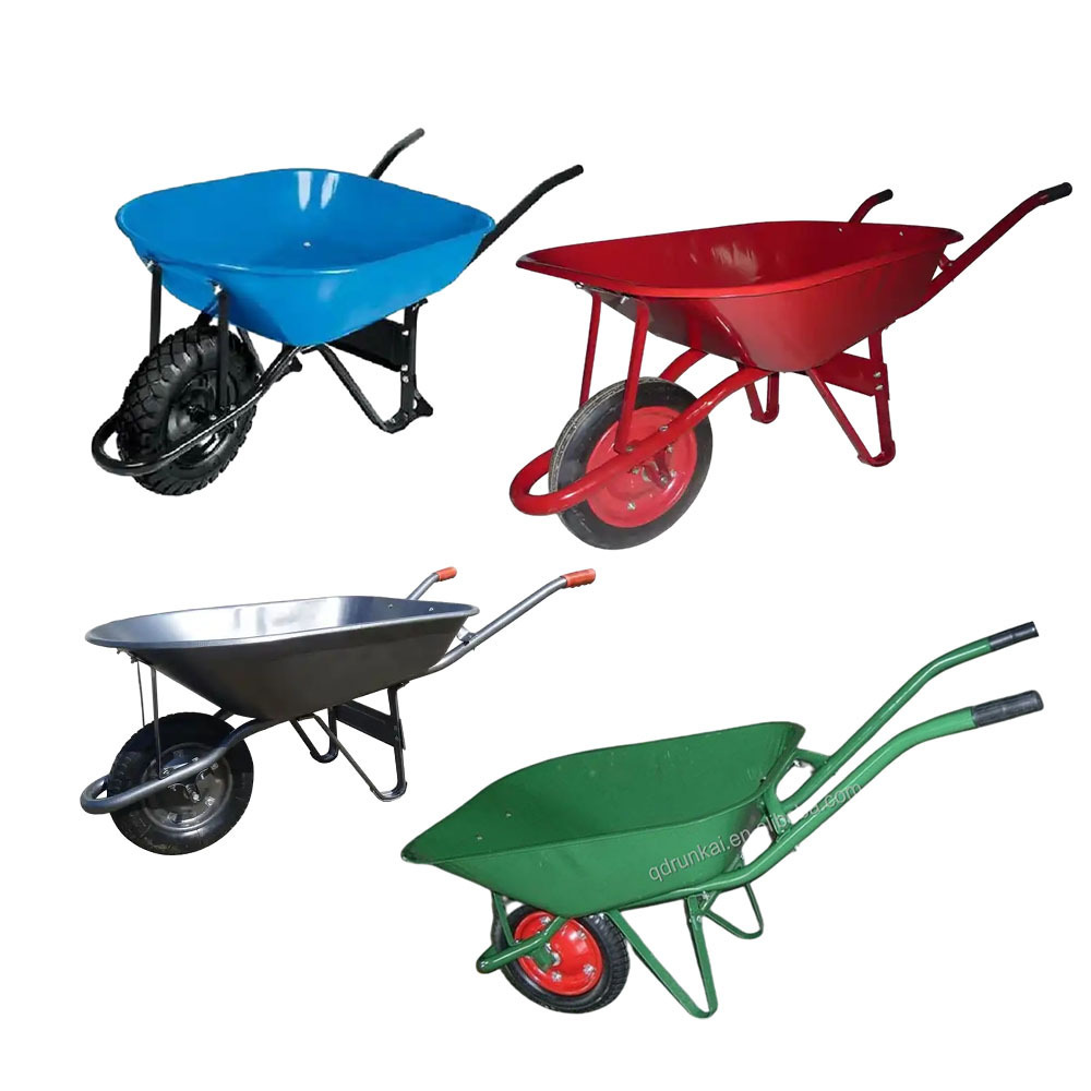 WH7805 Wooden Handle Manufactures Industrial Garden Wheelbarrow Heavy duty Wheelbarrows Construction Wheel Barrow