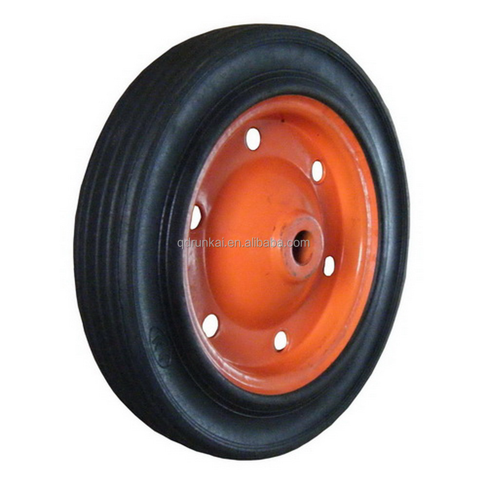 Construction industrial PU FORM  13*3 Solid wheel 11 inch wheelbarrow wheel small cart wheels