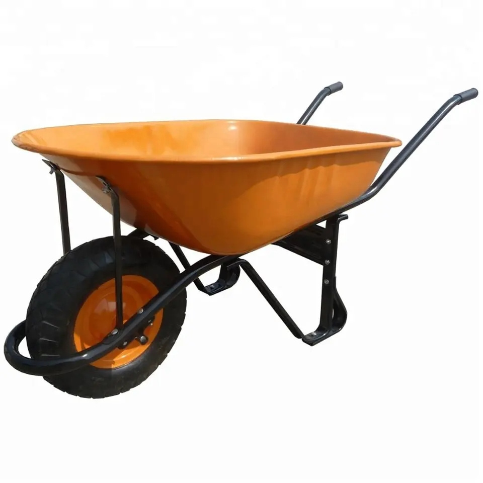 Low Prices WB6412 Export Wheelbarrows Reinforced Heavy Duty Wheel Barrow Building Wheelbarrow Parts Mechanical for Construction