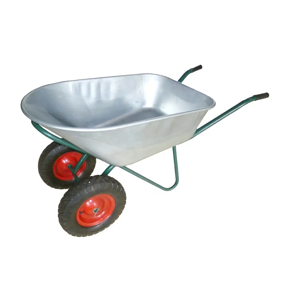 Low Prices WB6412 Export Wheelbarrows Reinforced Heavy Duty Wheel Barrow Building Wheelbarrow Parts Mechanical for Construction