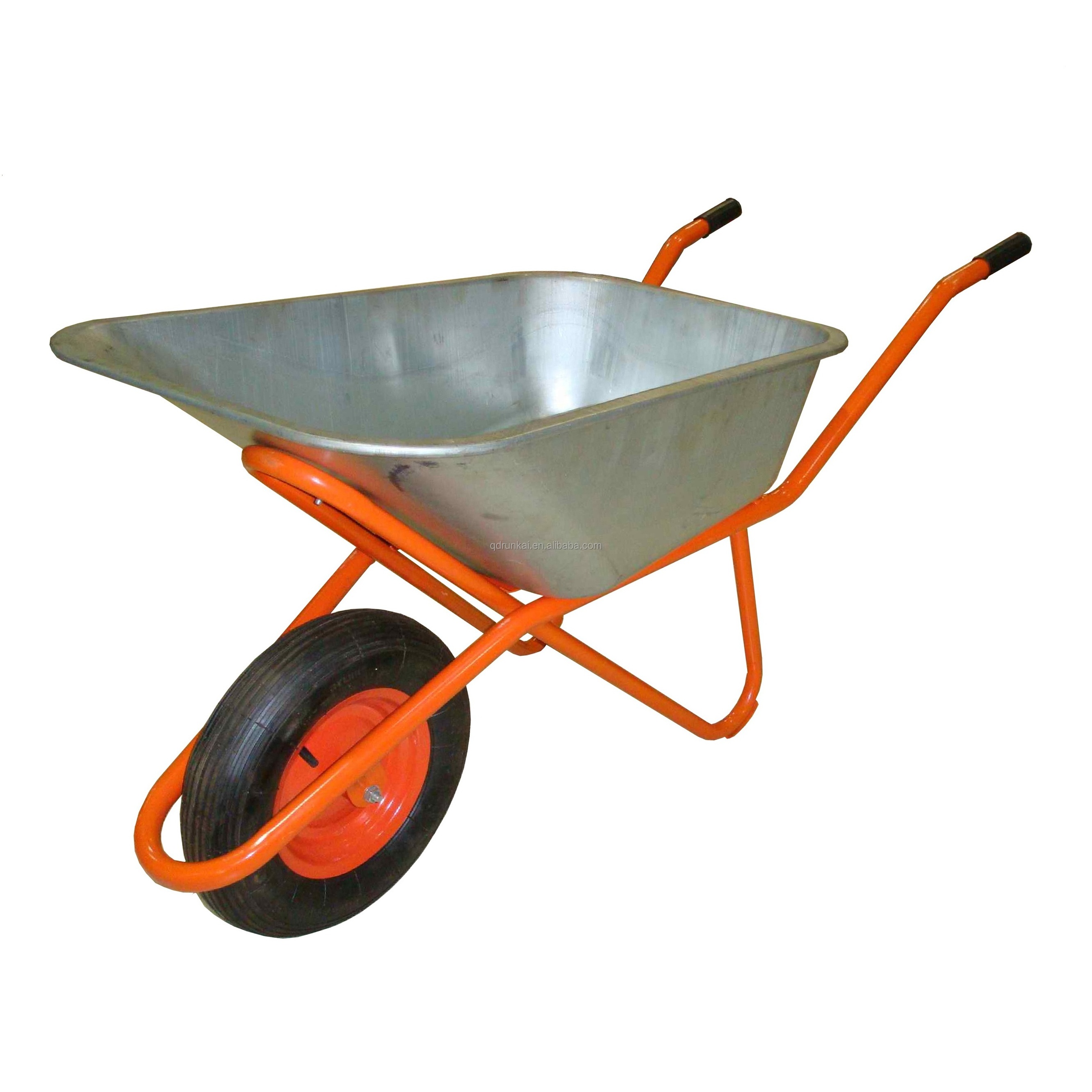 WB6418 Concrete Metal Wheelbarrow Large Garden Stable Yard Wheelbarrow Power Wheelbarrows for Sale