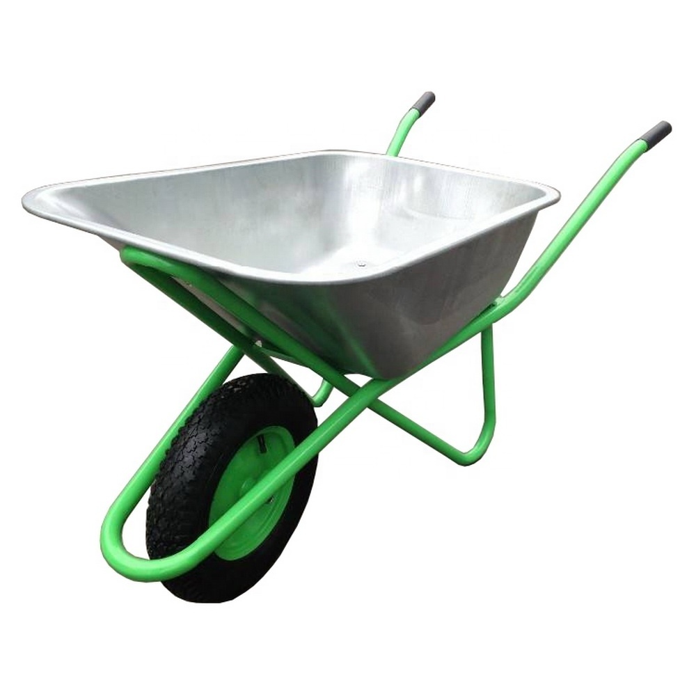 WB6418 Concrete Metal Wheelbarrow Large Garden Stable Yard Wheelbarrow Power Wheelbarrows for Sale