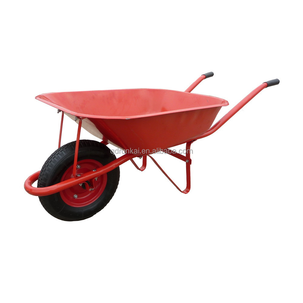 WB6405 Industrial Heavy Duty Function Wheelbarrow Solid Rubber Wheels Large Capacity Wheelbarrow