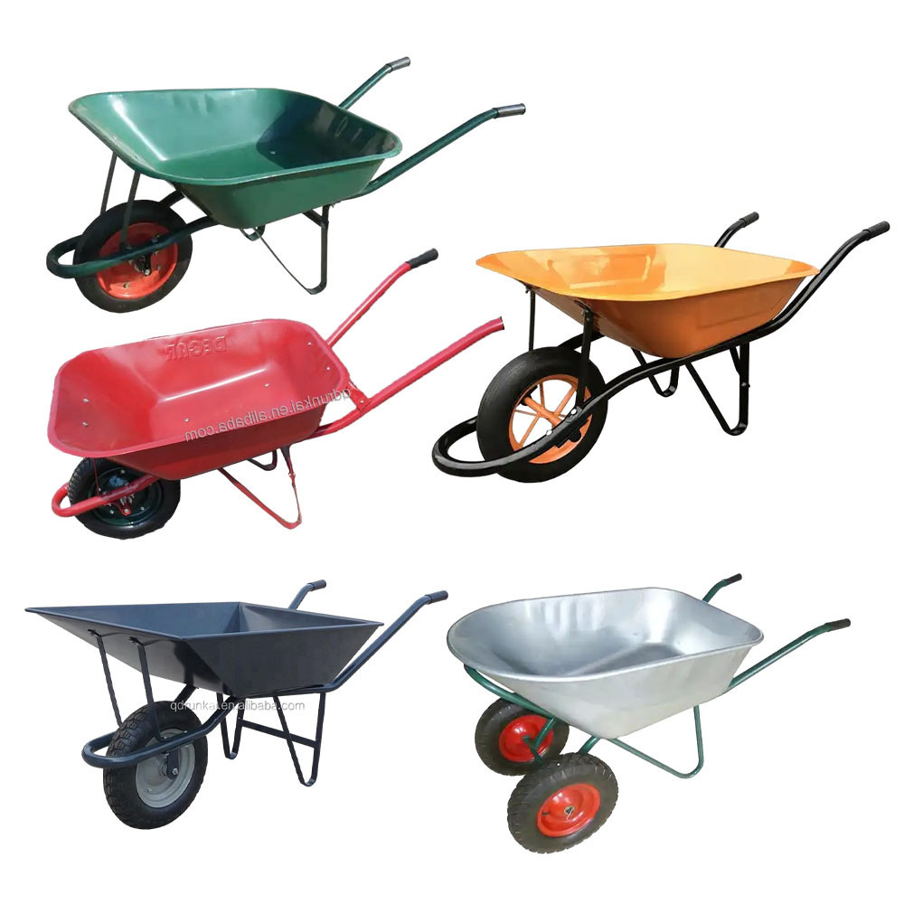 WB6415G 400-8 Wheelbarrow Building Construction Wheel Barrow for Gardening Landscaping And Construction