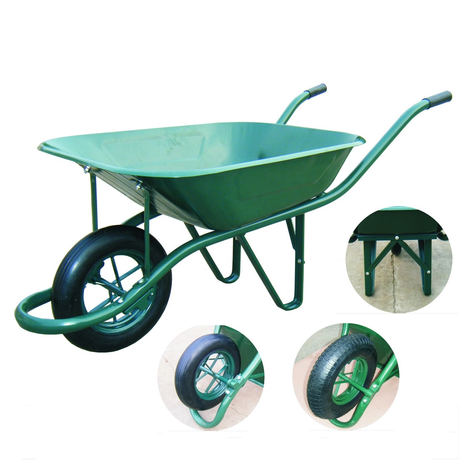 Pneumatic Wheel WB6400 65L Industrial Wheelbarrow Heavy duty Wheelbarrows wheel barrow wheelbarrows