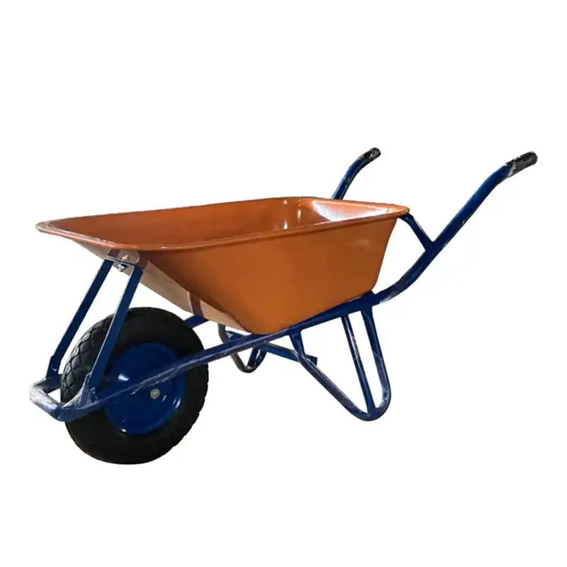 WB6414T Australian 5 Cu Ft Wheel Barrow Concrete Metal Wheelbarrow Large Garden Stable Yard Wheelbarrow