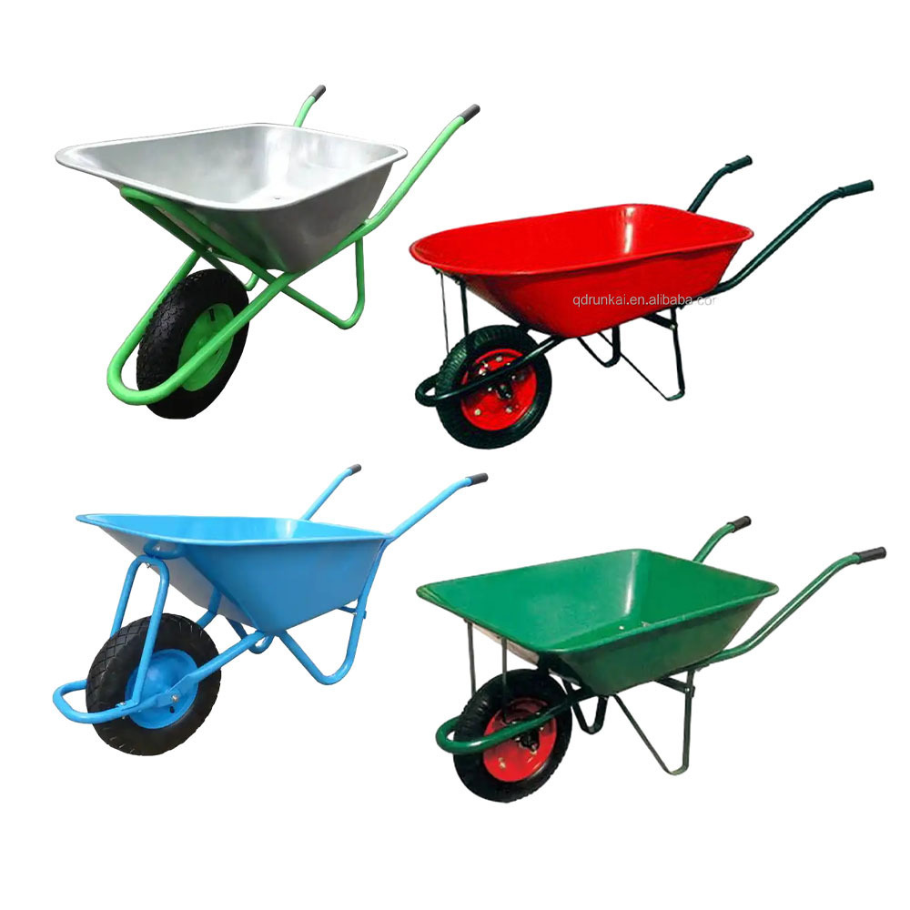 WB6211 4.00-6 Two Wheel 65l 80kg 5cbf Air Wheelbarrow Tyre Air Filled Rubber Wagon Wheelbarrow Wheels