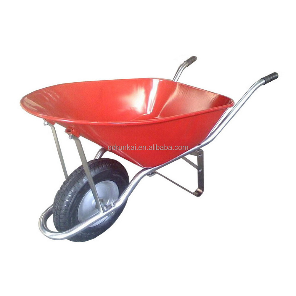 WB6500DTL Cheap Agriculture Garden Metal Tray Wheelbarrow For Gardening Landscaping And Construction