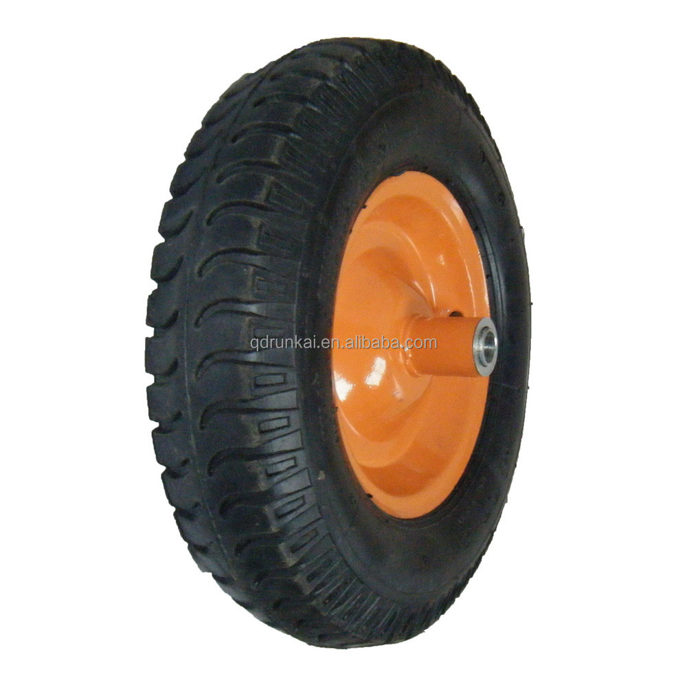 Cart Wheels 10 Wheelbarrow Wheel Puncture Proof Tyre Pu Foam 4.80/4.00-8 Axle Steel Rim Breakdown Proof Replacement Wheels