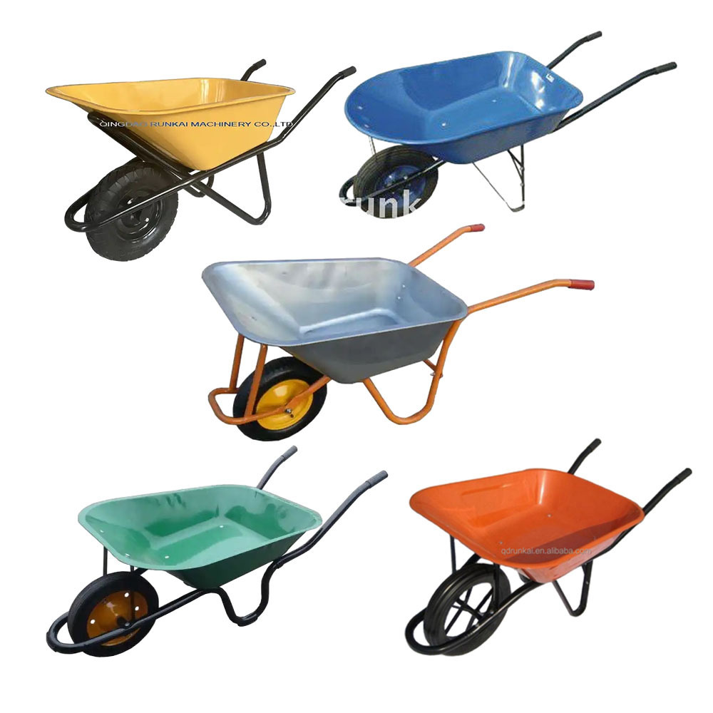 WB6211 4.00-6 Two Wheel 65l 80kg 5cbf Air Wheelbarrow Tyre Air Filled Rubber Wagon Wheelbarrow Wheels