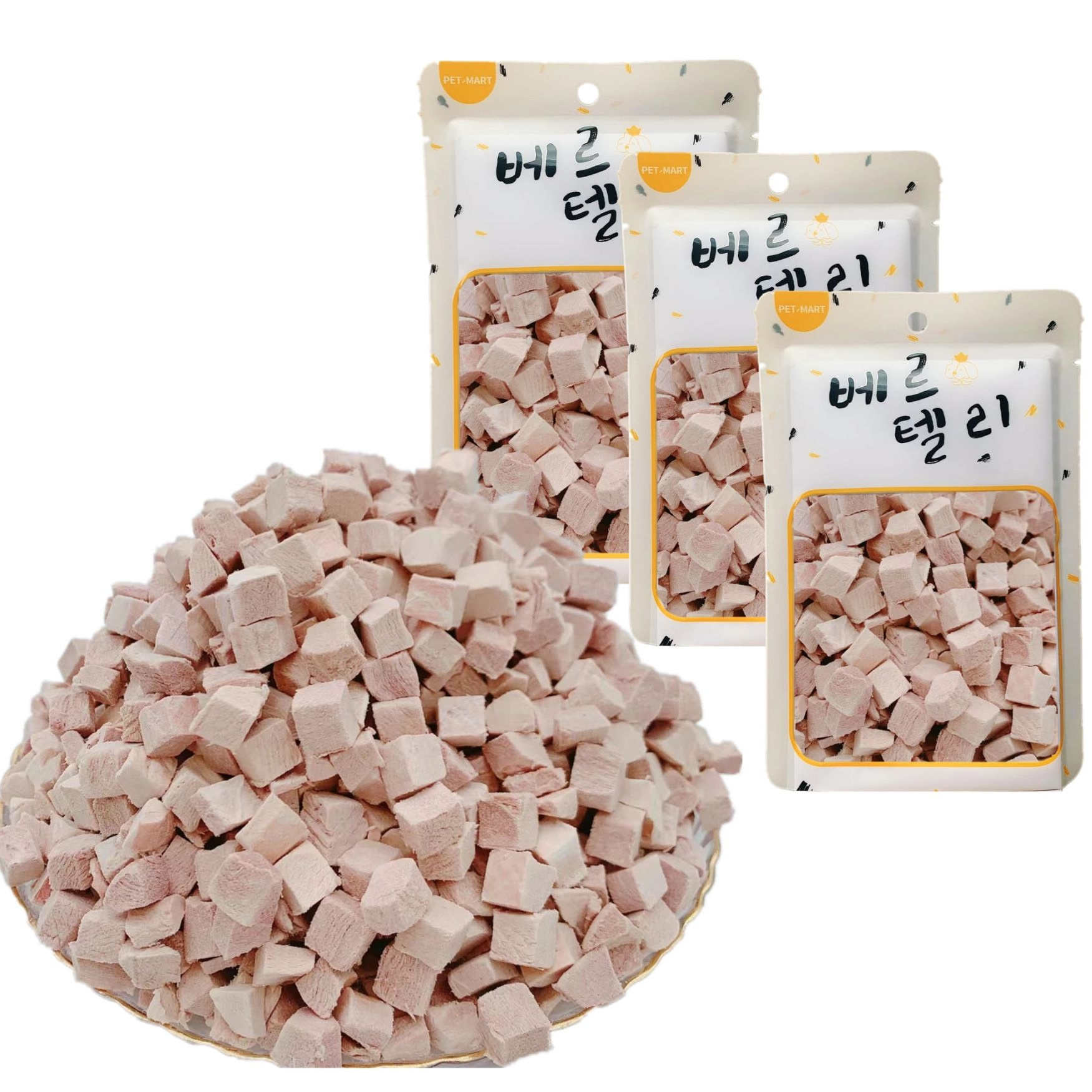 Pet supplies Wholesale Cat snack Dog treats Freeze-dried Freeze Dried Chicken Diced Chicken Breast Freeze Dry canned Pet Food