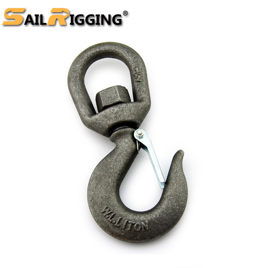 Swivel Keychain Hook with Safety Latch S322