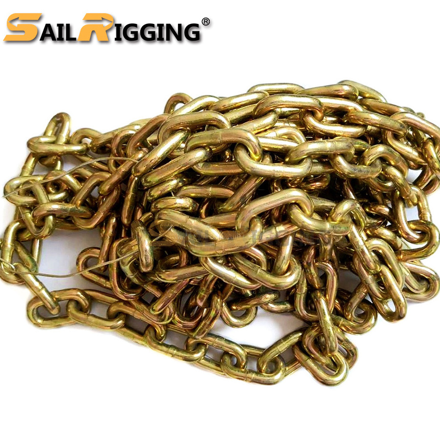 Grade 70 cargo chain Transport Truck Towing Chain Bridle with Grab Hooks