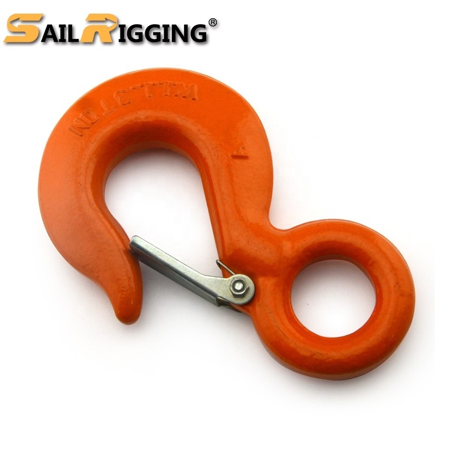 china hook hardware forge cargo lifting hooks safety latch for crane hook