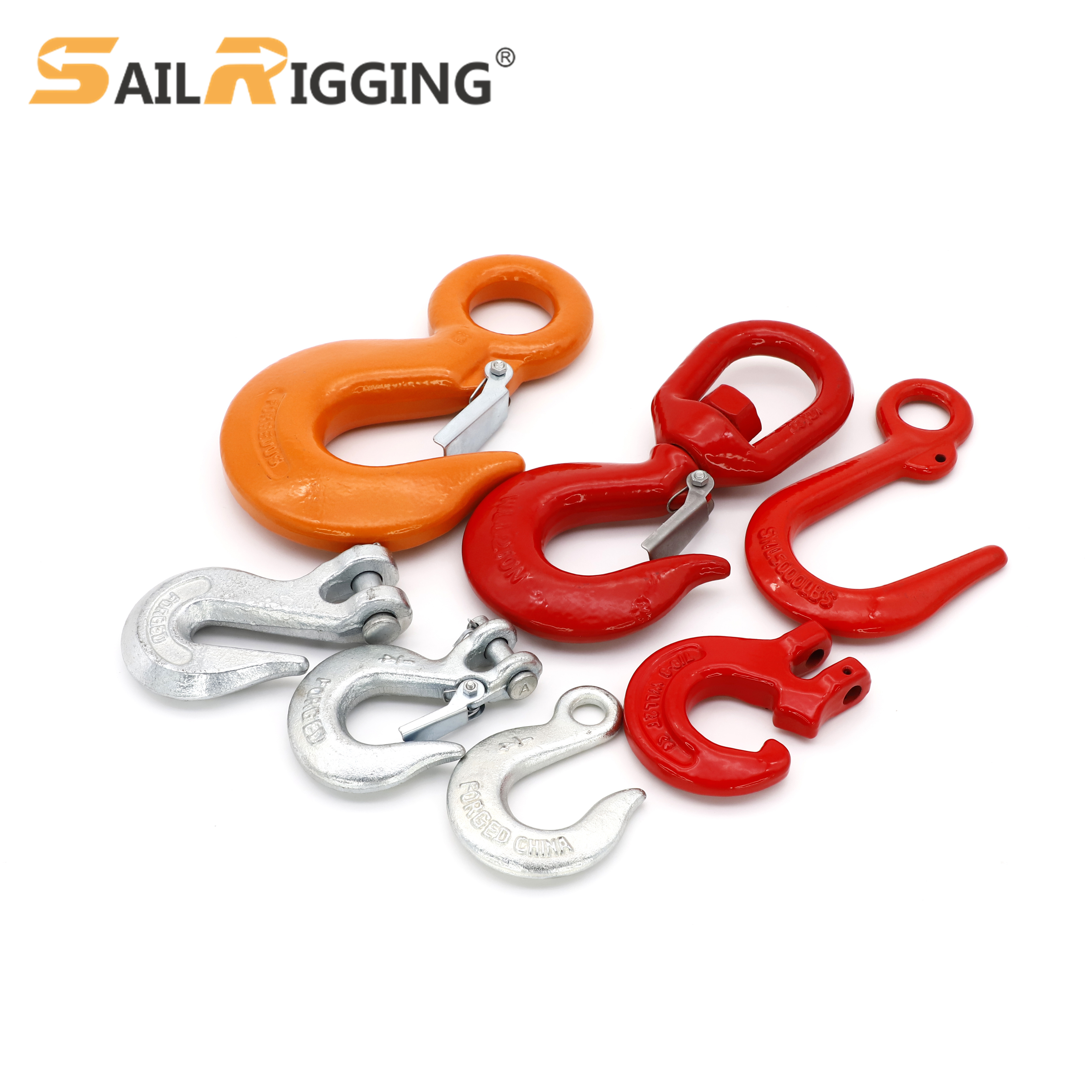 G80 Alloy Steel Lifting Hooks Drop Forged Clevis C Hook Suitable For G80 Chain Hooks