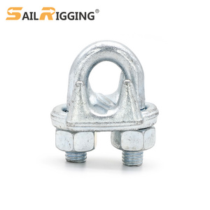 Rigging Hardware us type drop forged Zinc Plated Heavy Duty wire rope clip cable clamps