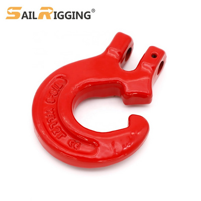 G80 Alloy Steel Lifting Hooks Drop Forged Clevis C Hook Suitable For G80 Chain Hooks