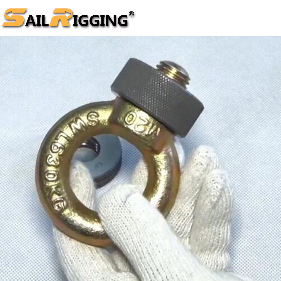 C15 Carbon Steel Forged Eye Bolt With Nut Galvanized M16 Din 582 Ring Nut Din582 Anchor Lifting Eye Nuts