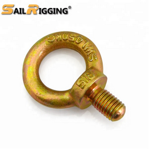 High Quality Carbon Steel Yellow Zinc Plated Eye Bolt Jis1168