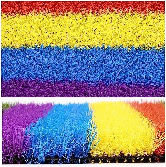 Sunberg Custom Quality UV Resistant Colorful  Synthetic grass home Garden Artificial Turf Carpet Grass for Kindergarten