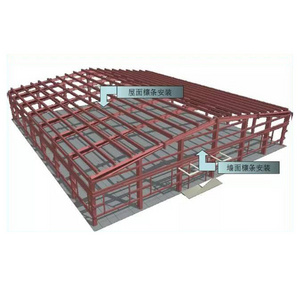 space frame steel structure building for house building construction frame