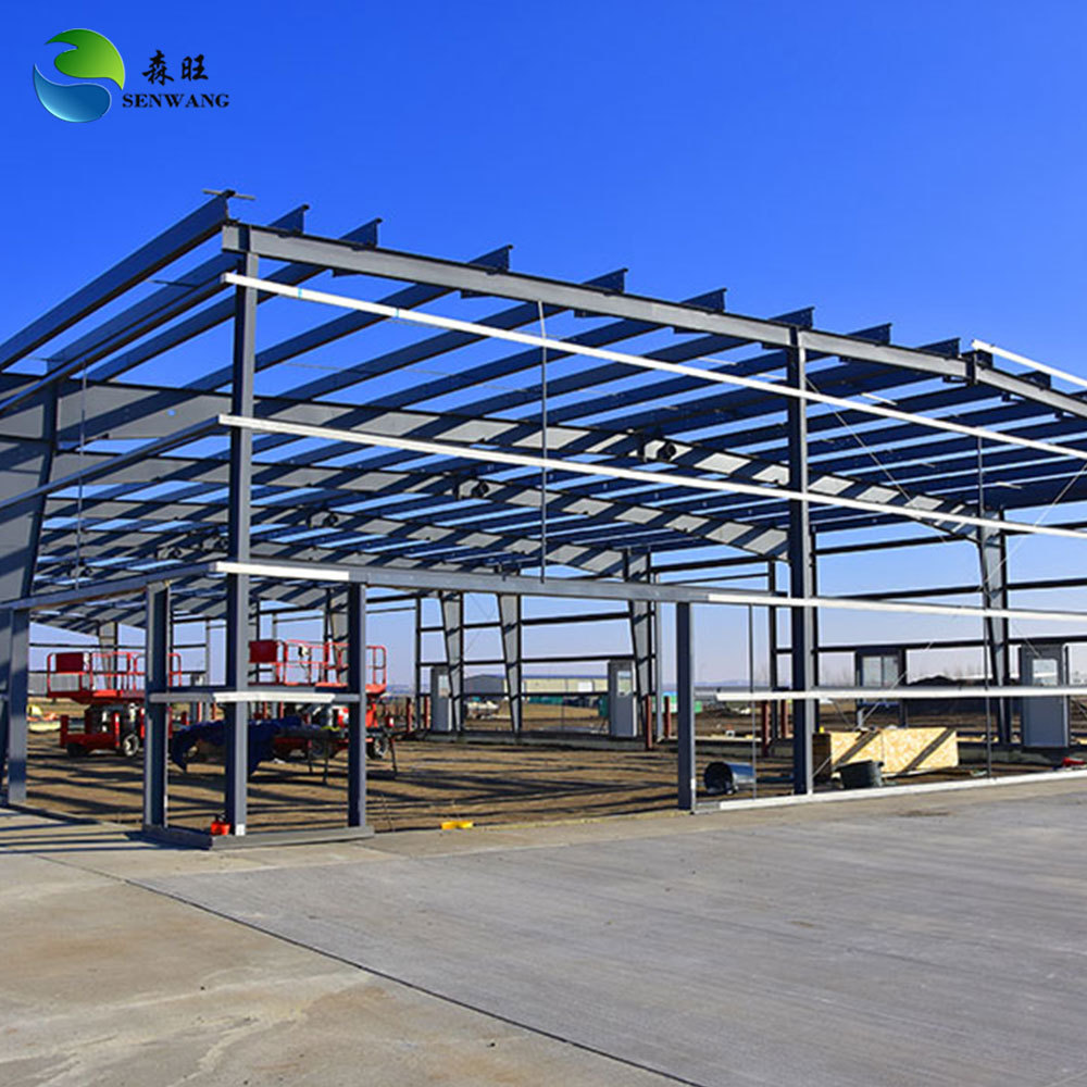 Factory Senwang metal Space frame Steel Structure building Prefab Warehouse commercial prefabricated steel structures building