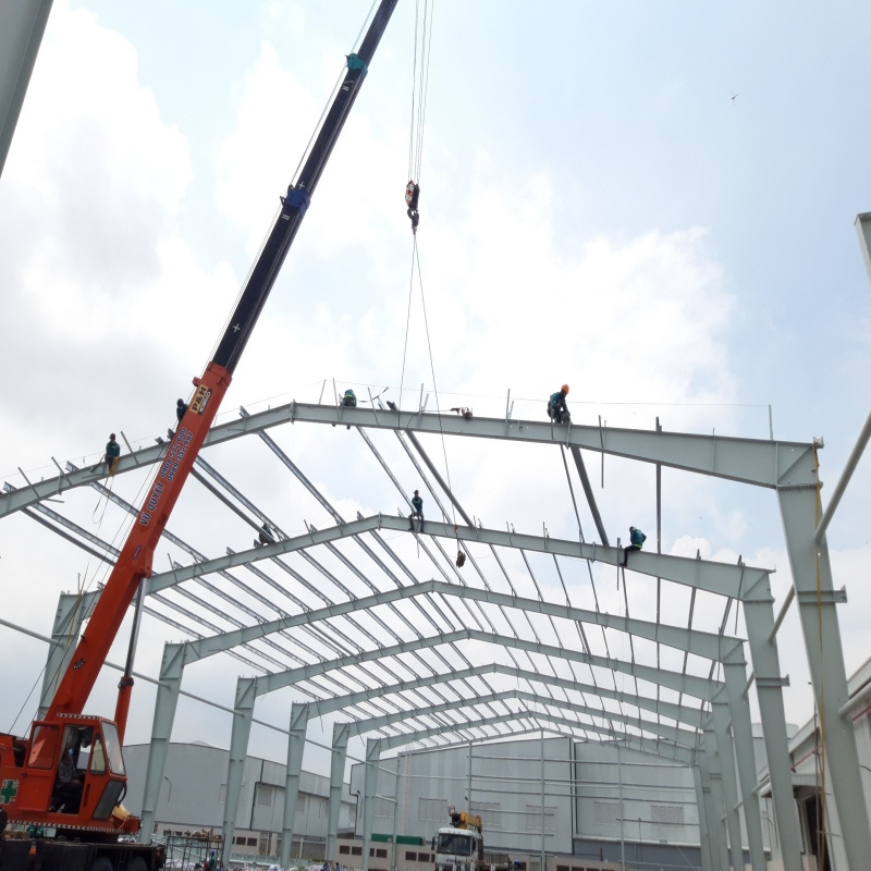 Prefab warehouse steel structure/plant frame steel buildings/prefabricated hangar