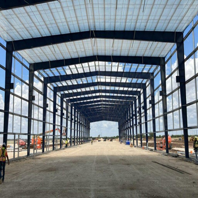 Prefab warehouse steel structure/plant frame steel buildings/prefabricated hangar