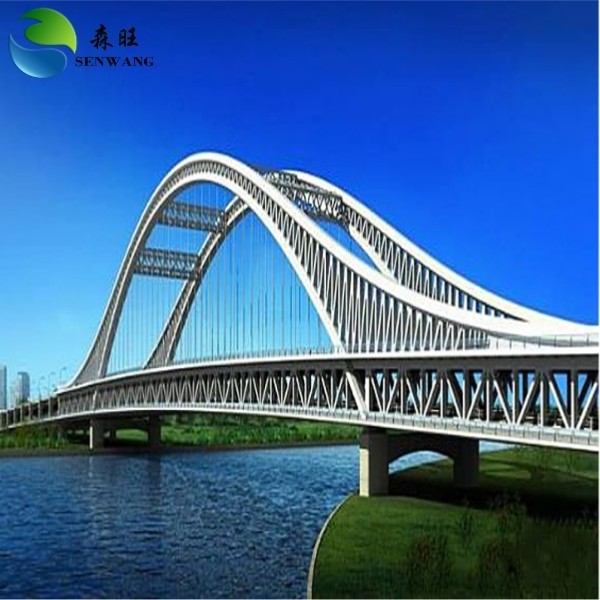 High Strength Prefabricated Long span steel structure portable steel bridge double truss bailey bridge