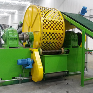 Fully automatic rubber powder making plant / Waste tire cutting machine / Rubber recycling machine