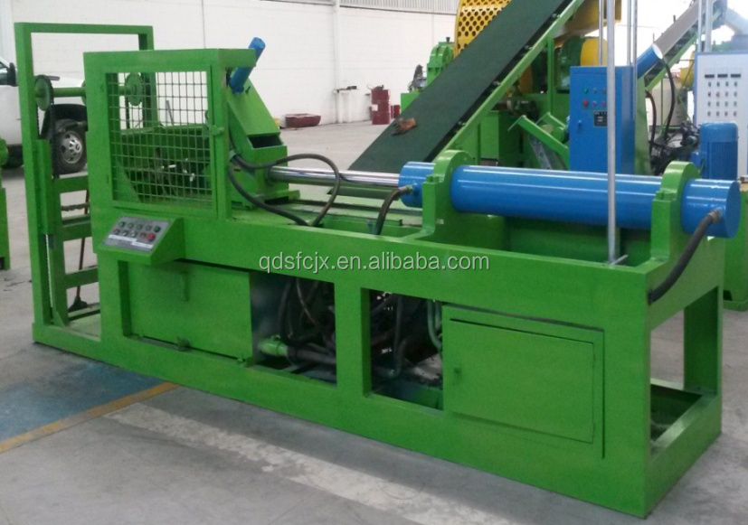 Fully automatic scrap tyre cutting recycle machine for 30 mesh rubber crumb/granule production line