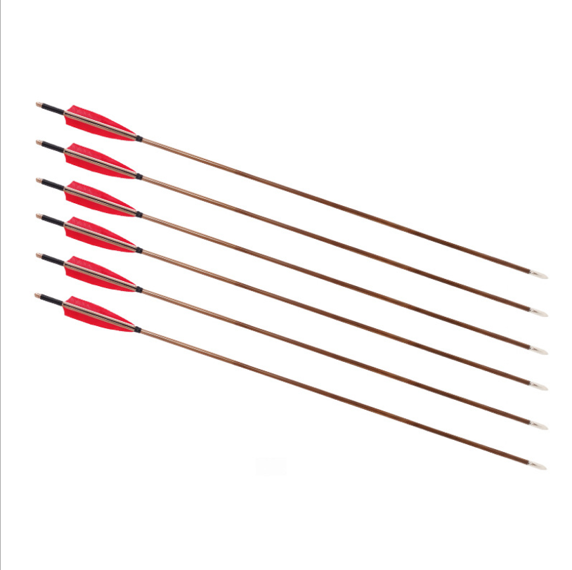 New real feather bamboo arrow outdoor  performance competition