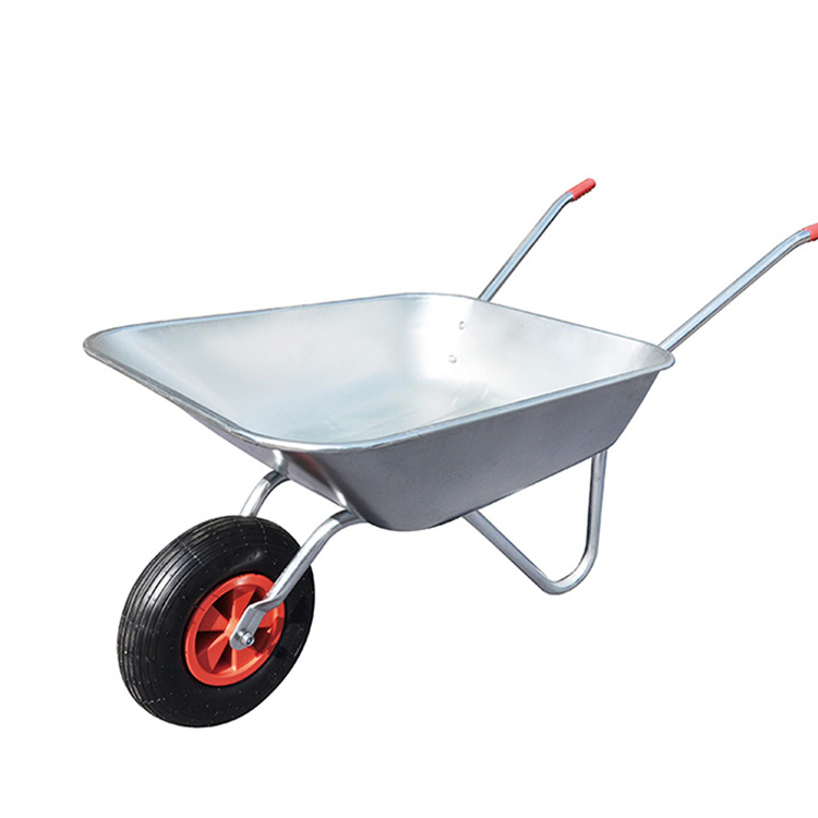 WB5206 Large Capacity 65L Garden Metal Wheelbarrow