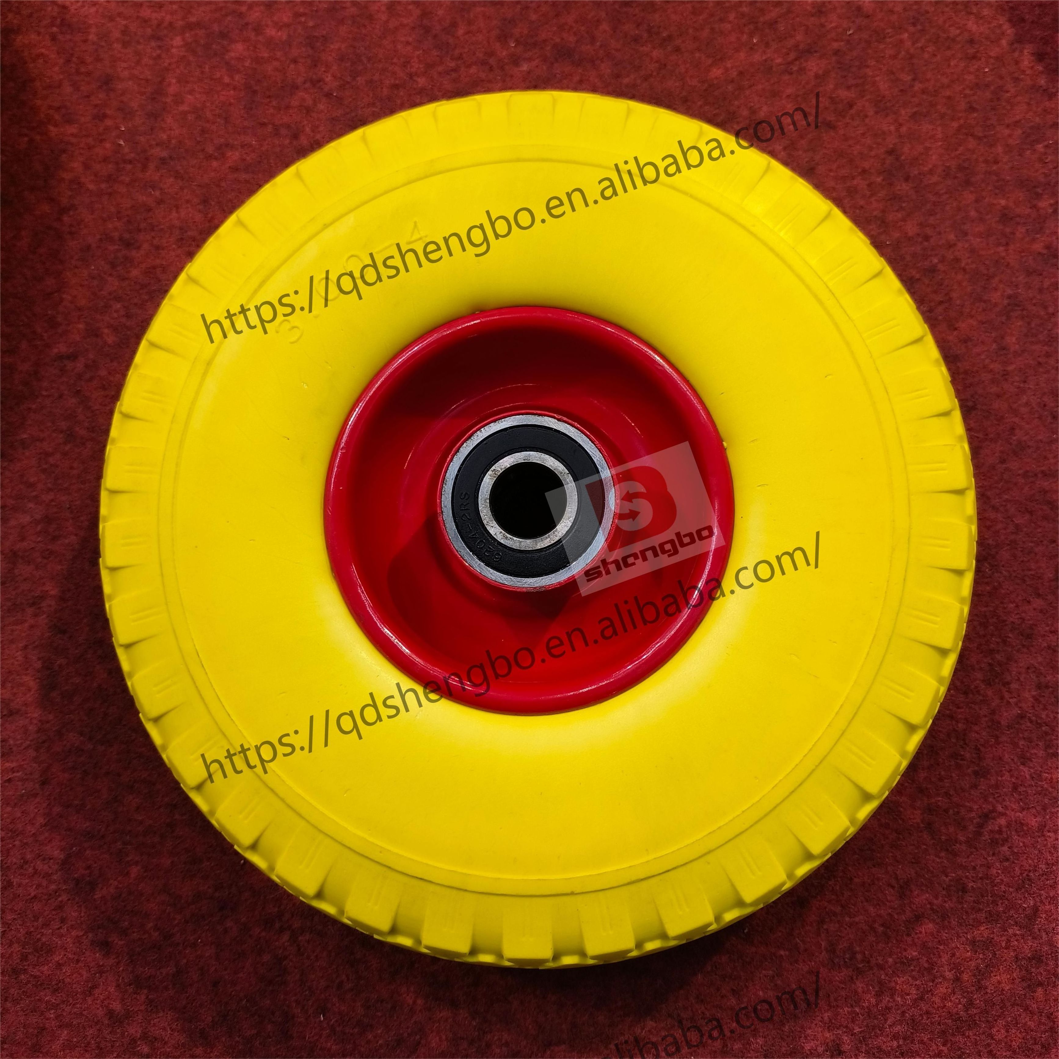 10 inch flat free PU wheel 260x85 3.00-4 pu foam wheel flat free wheels