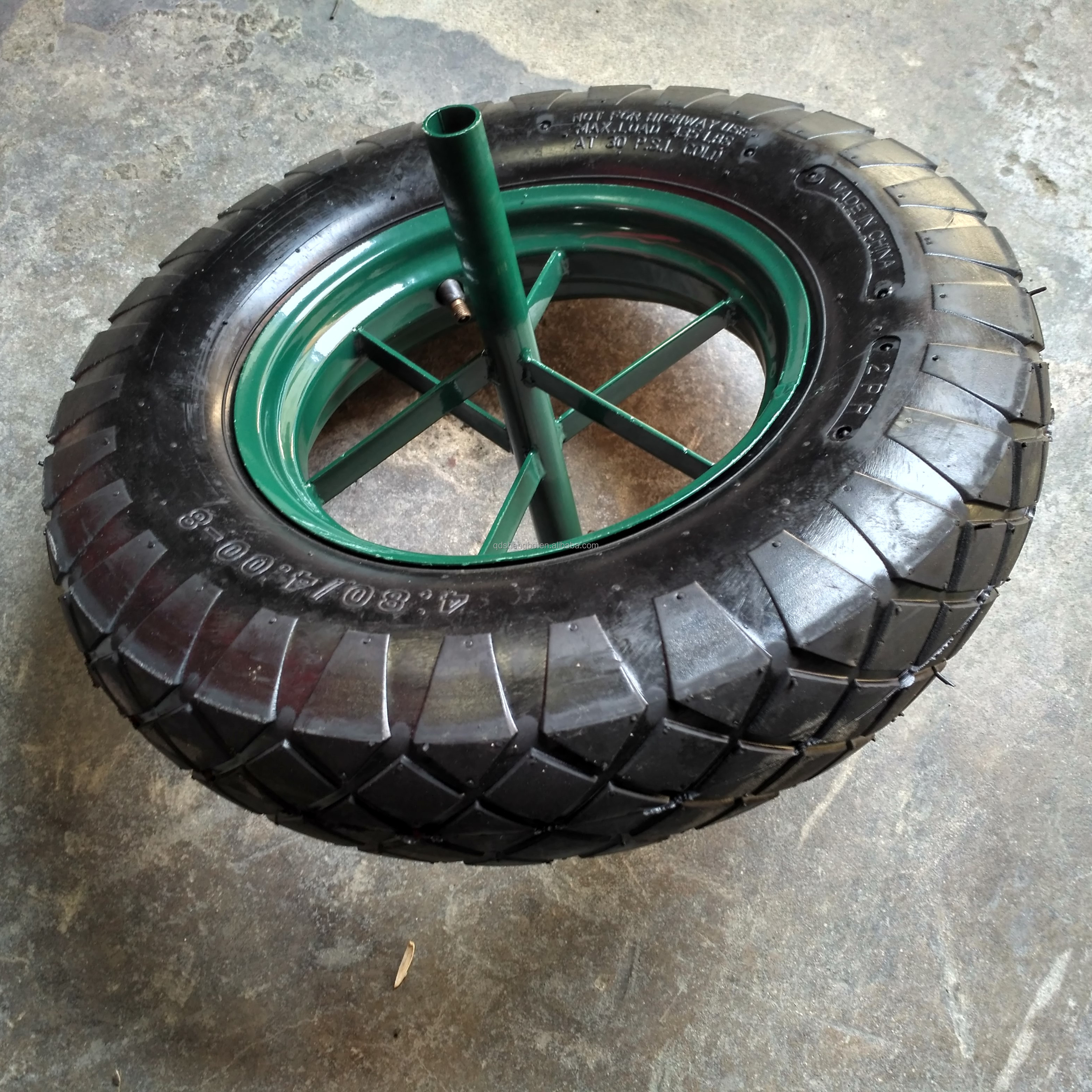 400-8 pneumatic rubber tyre and tube for wheelbarrow