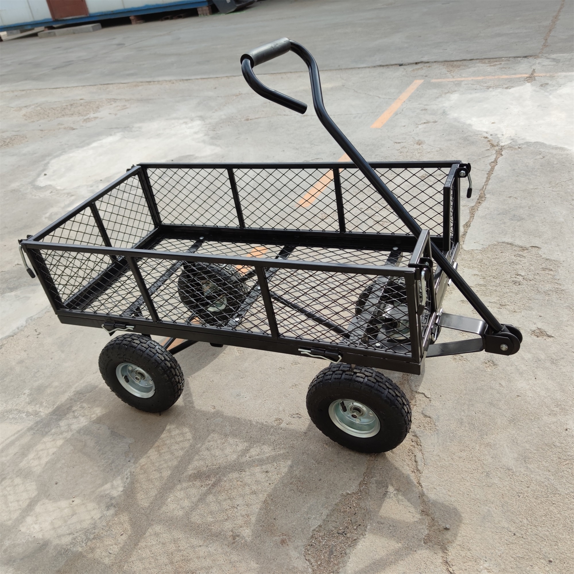 Garden hand tools four wheels heavy mesh tool cart TC1841