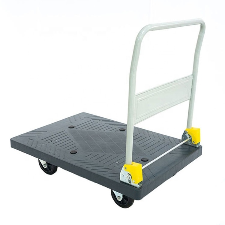 Hot Sale Flatbed Transport Cargo Wagon Warehouse Trolley 150Kg Platform Trolley Garden Cart