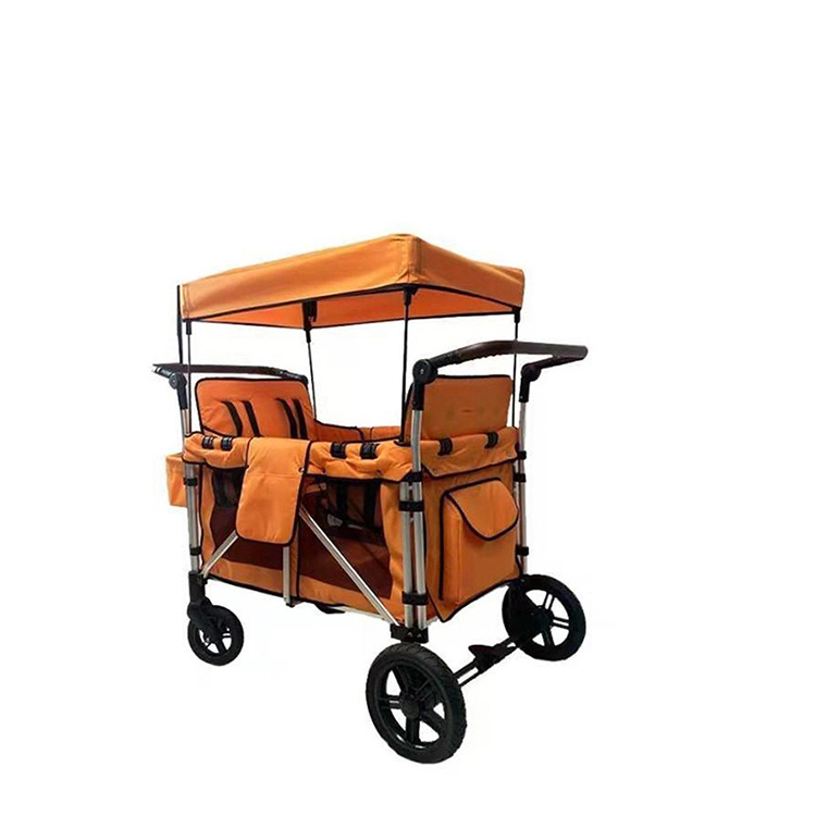 Garden Trolley Camping Beach Wagon Cart Wheels Heavy Duty Mover Trolley Foldable Hand Trolley Garden Wagon