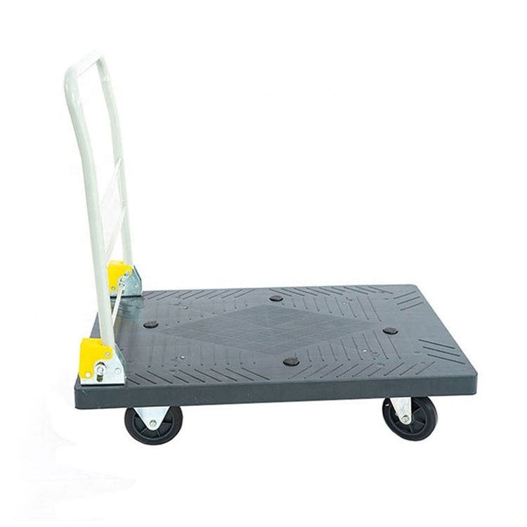 Hot Sale Flatbed Transport Cargo Wagon Warehouse Trolley 150Kg Platform Trolley Garden Cart