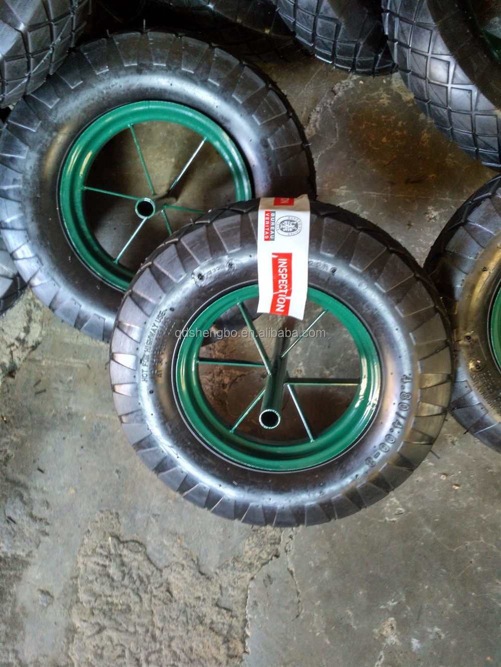 400-8 pneumatic rubber tyre and tube for wheelbarrow