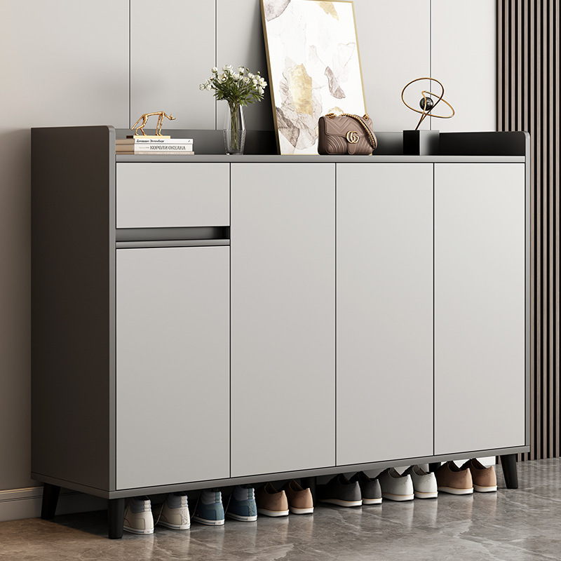 Popular Customized Aluminum Space Saving Shoe Cabinet Simple Shoes Cabinet Narrow Shoe Storage Cabinet