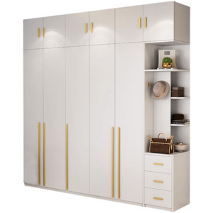 Home bedroom children's cabinet storage Aluminium wardrobe sliding door locker Wardrobe Clothes Organizer