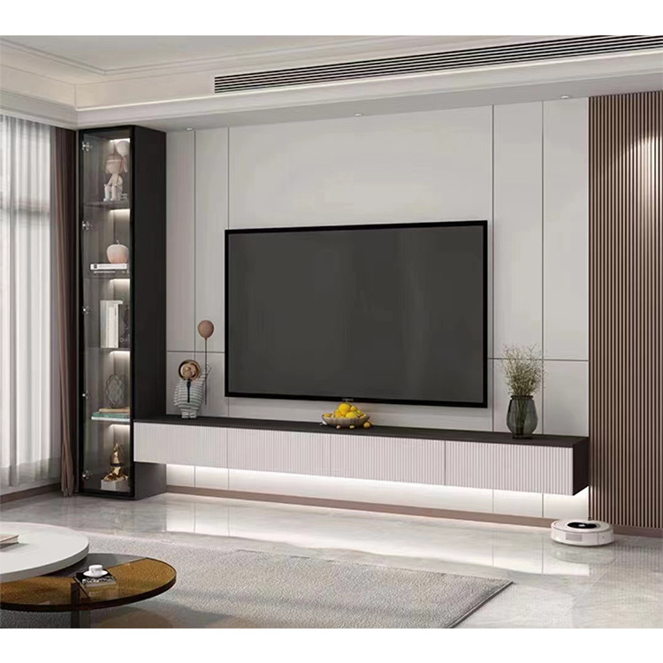 Whole house customized Classic style Aluminium TV Cabinet Combination Living Room Tv Cabinet With Storage